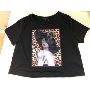 Unique Black Cheetah Art Tee
